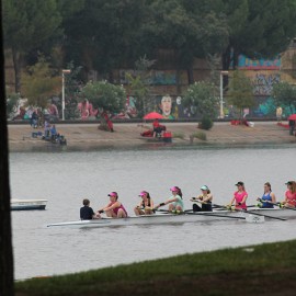 Rowers from the Glasgow Schools Rowing Club in Seville